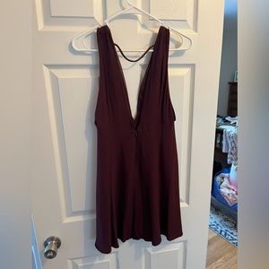Low cut front and back dress